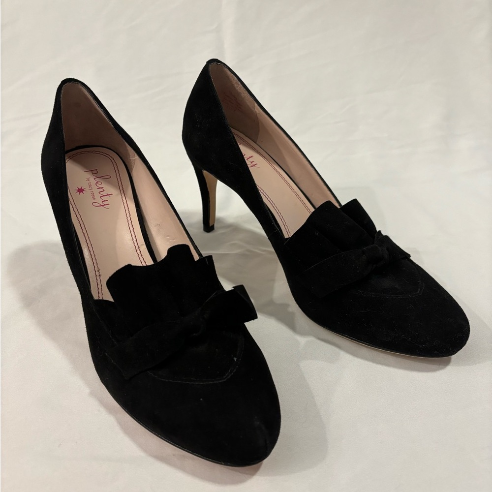 Tracy Reese Black Heels with Bow Accent